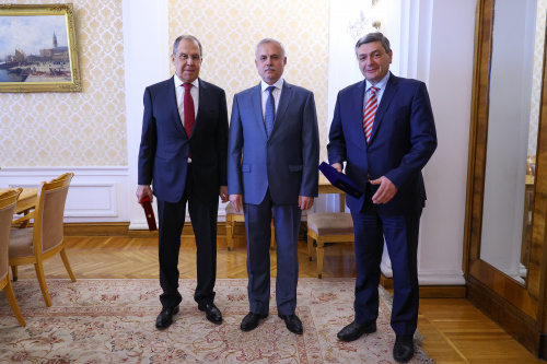 В Москве состоялась встреча Генерального секретаря ОДКБ Станислава Зася с Министром иностранных дел России Сергеем Лавровым