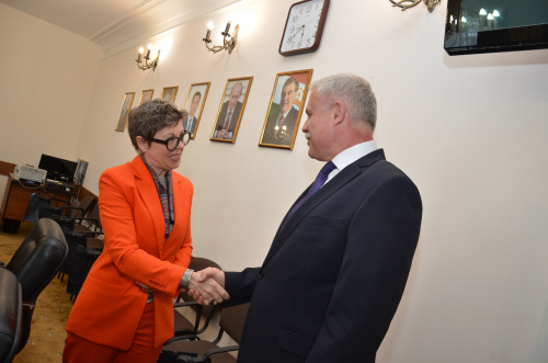 Генеральный Секретарь ОДКБ Станислав Зась встретился с Послом Швейцарии в России Кристиной Марти Ланг