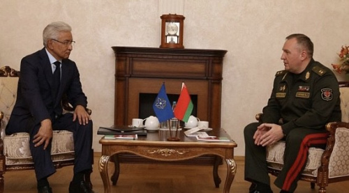 Состоялась встреча Генерального секретаря ОДКБ Имангали Тасмагамбетова с Министром обороны Беларуси Виктором Хрениным