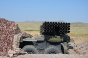 Установка "Град-1" на позициях