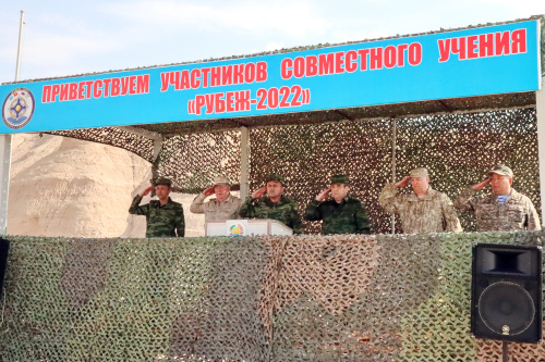 В Таджикистане началась активная фаза совместного учения с Коллективными силами быстрого развёртывания Центрально-Азиатского региона «Рубеж-2022»