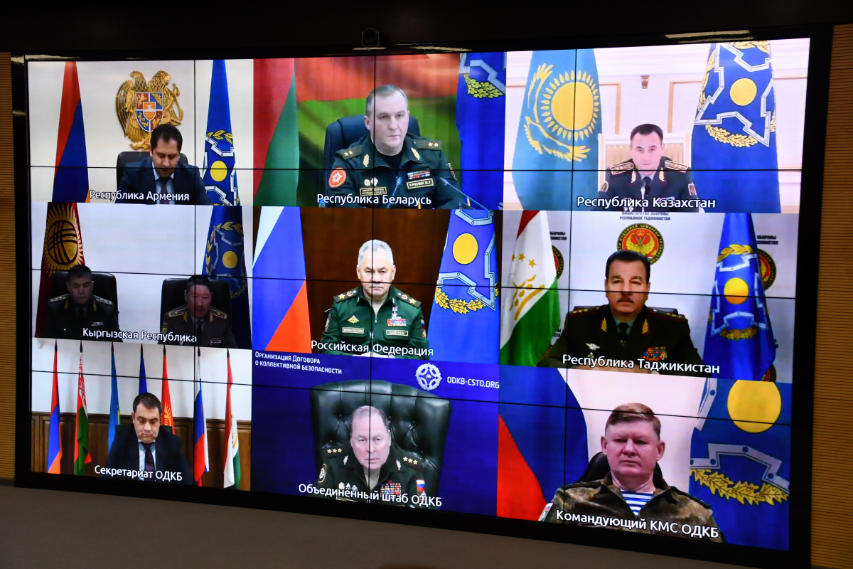 Состоялоcь внеочередное заседание Совета министров обороны ОДКБ 