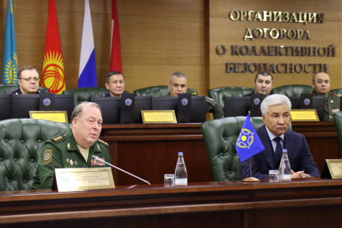 Генеральный секретарь Организации Договора о коллективной безопасности Имангали Тасмагамбетов посетил Объединенный штаб ОДКБ