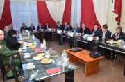 Члены Рабочей группы по Афганистану и делегации ОДКБ на брифинге командующего 201-й базы