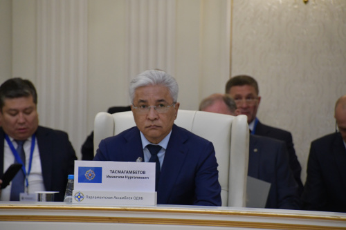 Генеральный секретарь ОДКБ Имангали Тасмагамбетов в Минске выступил на заседании Совета Парламентской Ассамблеи Организации Договора о коллективной безопасности