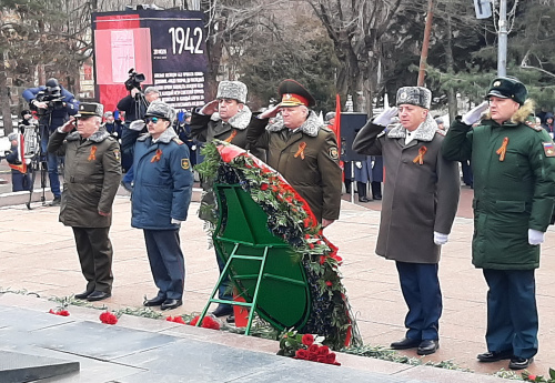 Делегация военнослужащих Объединенного штаба ОДКБ приняла участие в мероприятиях, посвященных 80-летию разгрома советскими войсками немецко-фашистских войск в Сталинградской битве Делегация военнослужащих Объединенного штаба ОДКБ приняла участие в мероприятиях, посвященных 80-летию разгрома советскими войсками немецко-фашистских войск в Сталинградской битве