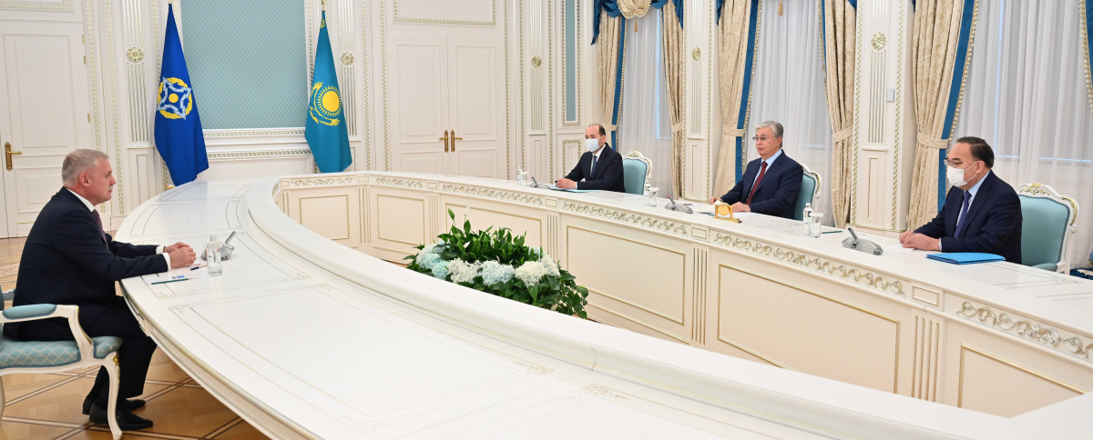 Президент Казахстана встретился с Генеральным секретарем ОДКБ   