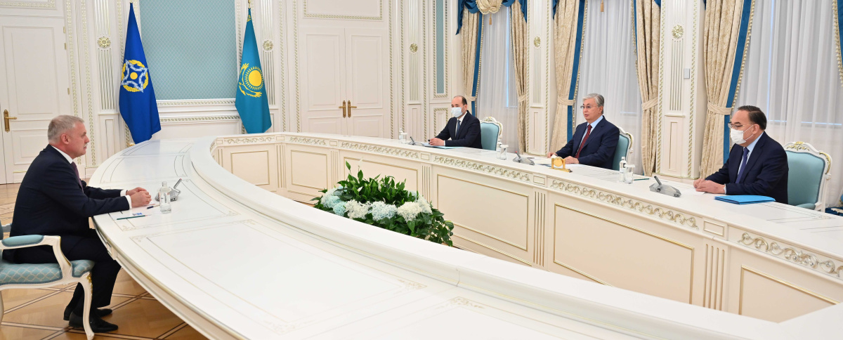 Президент Казахстана встретился с Генеральным секретарем ОДКБ Президент Казахстана встретился с Генеральным секретарем ОДКБ