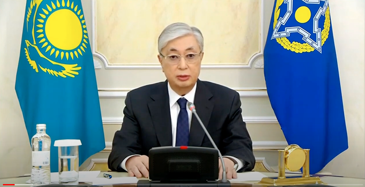 Выступление Президента Республики Казахстан Касым-Жомарта Токаева на внеочередной сессии Совета коллективной безопасности в режиме видеоконференцсвязи о ситуации в Республике Казахстан и мерах по нормализации обстановки Выступление Президента Республики Казахстан Касым-Жомарта Токаева на внеочередной сессии Совета коллективной безопасности в режиме видеоконференцсвязи о ситуации в Республике Казахстан и мерах по нормализации обстановки