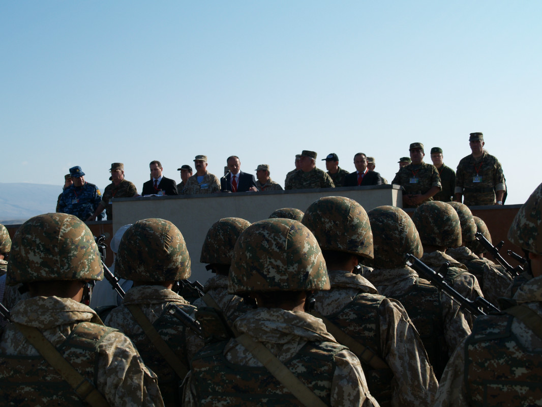 15 сентября 2012 года в Армении началось совместное учение с  КСОР ОДКБ «Взаимодействие-2012» 