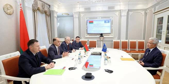 В Минске состоялась встреча Генерального секретаря ОДКБ Имангали Тасмагамбетова с Госсекретарем Совета безопасности Беларуси Александром Вольфовичем