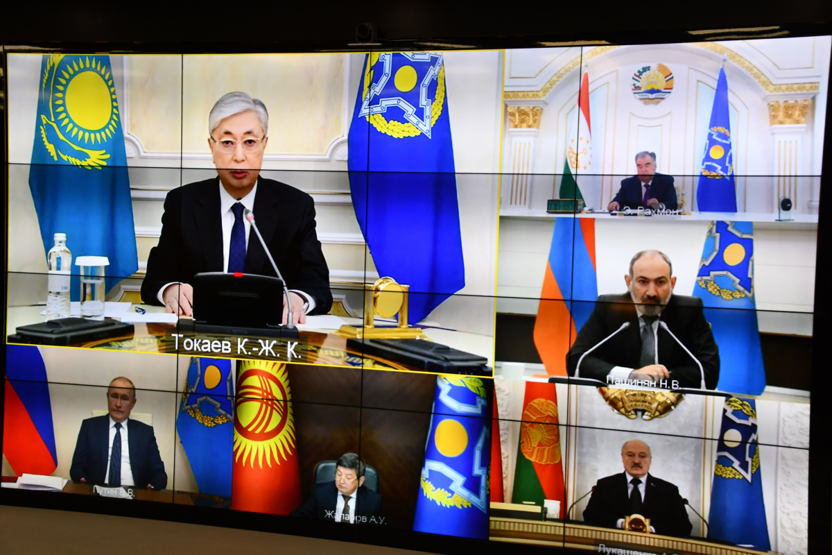 10 января 2022 года в формате видеоконференции состоялось внеочередная сессия Совета коллективной безопасности ОДКБ. Обсуждалась ситуация в Республике Казахстан и меры по нормализации обстановки в стране 