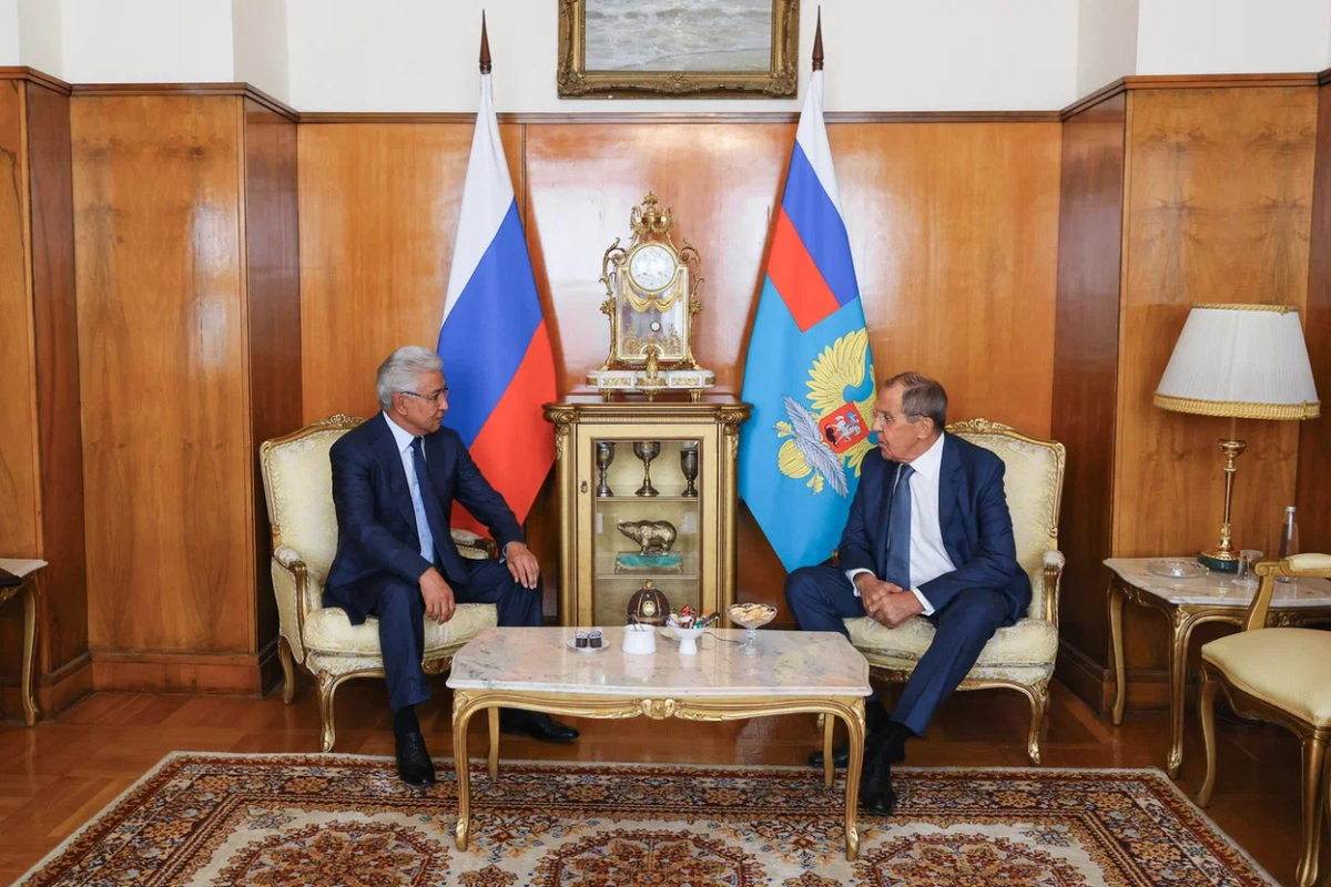Состоялась встреча Генерального секретаря ОДКБ Имангали Тасмагамбетова с Министром иностранных дел России Сергеем Лавровым