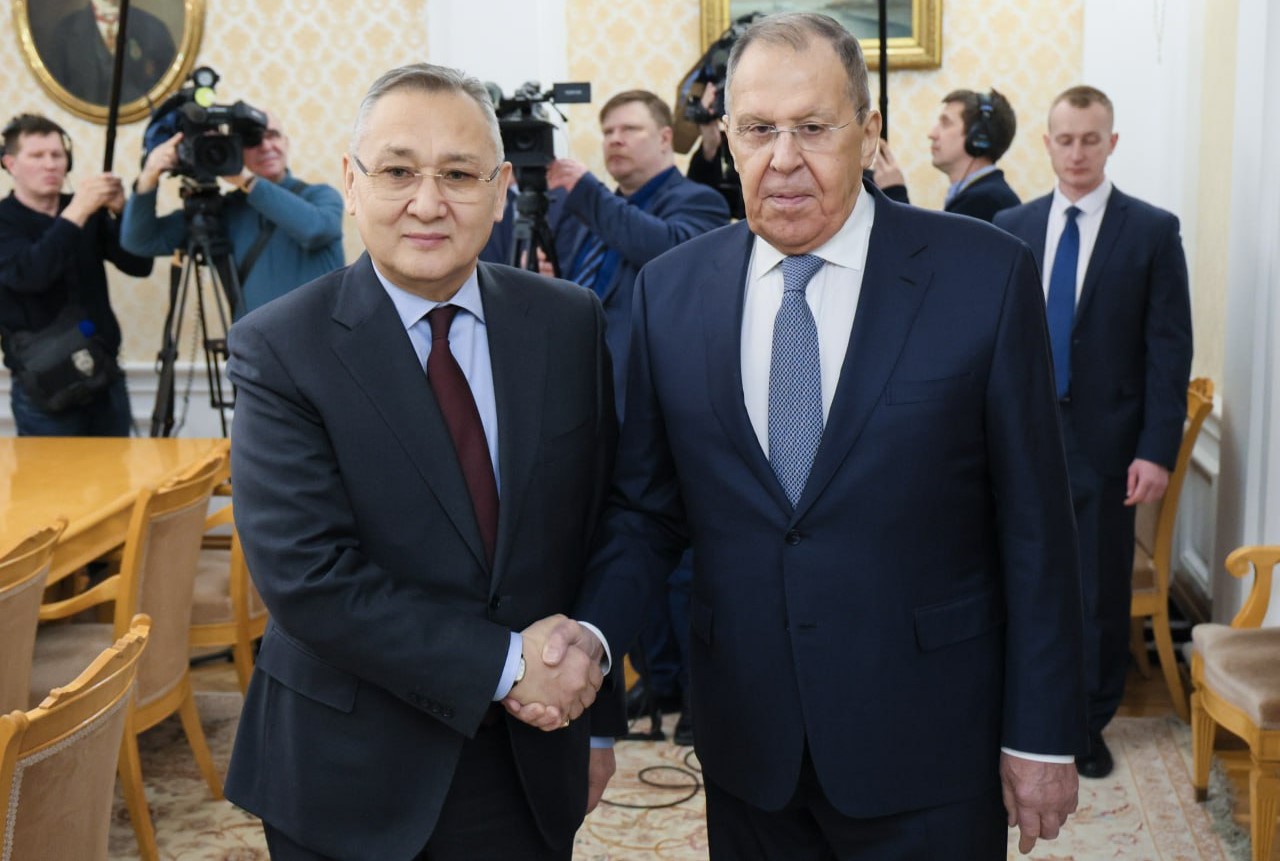 Состоялась встреча Генерального секретаря ОДКБ Таалатбека Масадыкова с Министром иностранных дел России Сергеем Лавровым