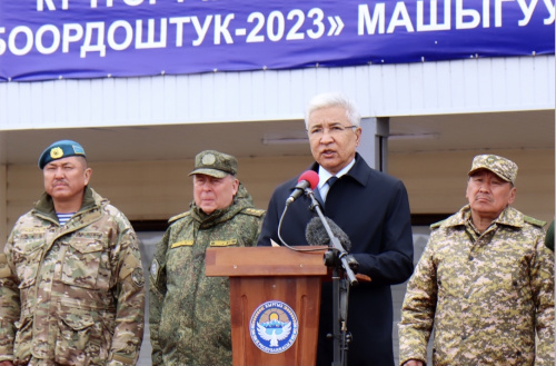 В Кыргызстане состоялся заключительный этап совместных учений  с Миротворческими силами ОДКБ «Нерушимое братство-2023»