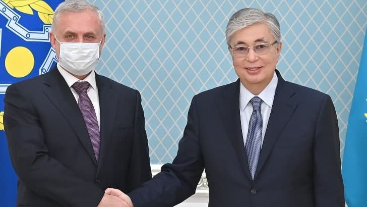 Президент Казахстана встретился с Генеральным секретарем ОДКБ 