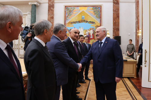 Председатель СКБ ОДКБ, Президент Беларуси Александр Лукашенко провел встречу с участниками заседания Совета Парламентской ассамблеи ОДКБ Председатель СКБ ОДКБ, Президент Беларуси Александр Лукашенко провел встречу с участниками заседания Совета Парламентской ассамблеи ОДКБ
