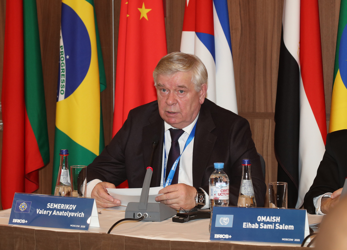 Заместитель Генерального секретаря ОДКБ Валерий Семериков принял участие в «Антитеррористической конференции БРИКС+ 2025: национальные и региональные стратегии противодействия терроризму в условиях возникающих вызовов и угроз безопасности»