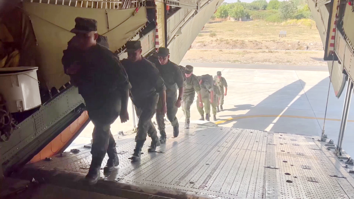 Участники совместного учения с Миротворческими силами ОДКБ «Нерушимое братство-2023» направляются в Кыргызскую Республику