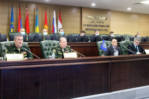 Мероприятия совместной подготовки органов управления и формирований сил и средств системы коллективной безопасности ОДКБ в 2021 году ﻿обсудили в Объединенном штабе Организации в режиме видеоконференцсвязи 