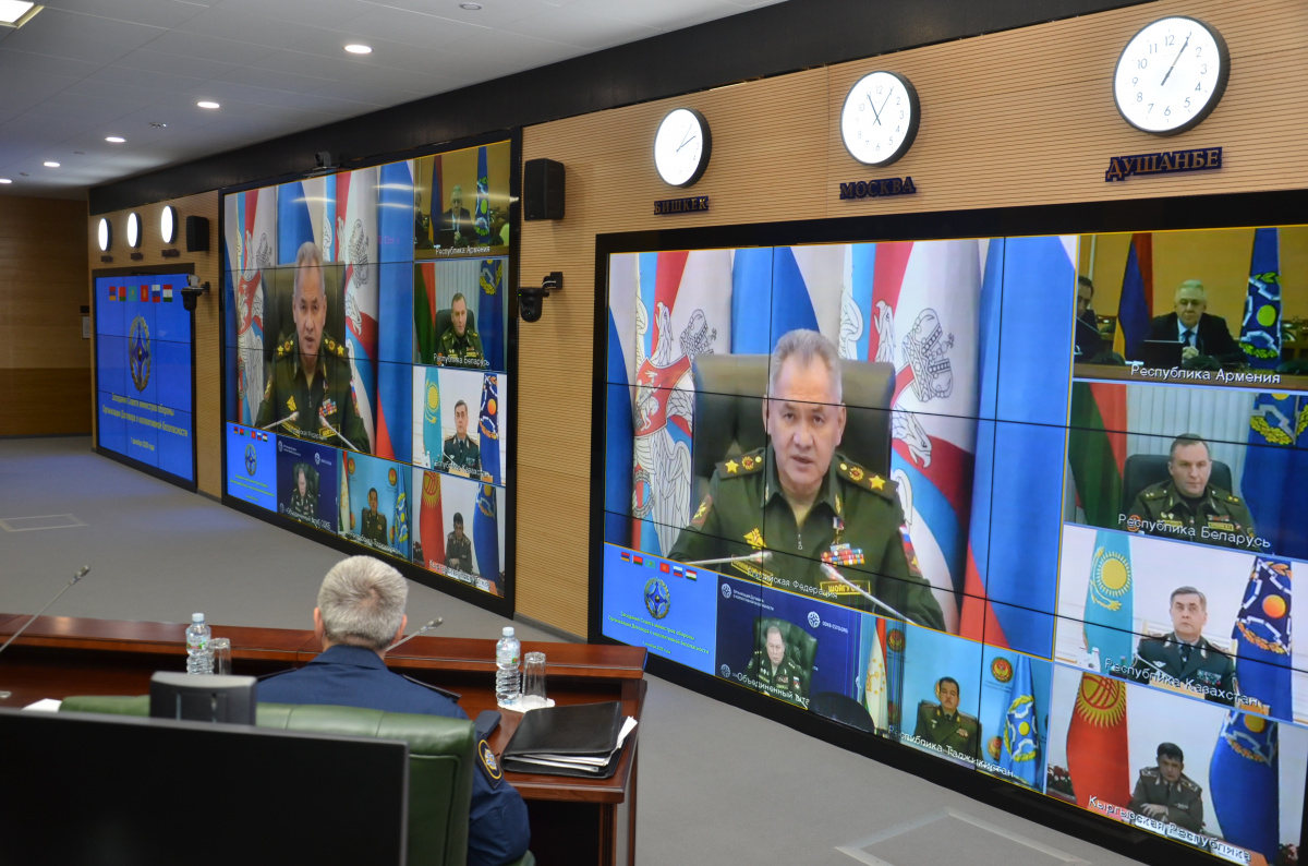 Совет министров обороны ОДКБ обсудил военно-политическую обстановку на границах Организации, а также предложения по совместному противодействию вызовам и угрозам коллективной безопасности военного характера