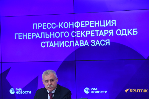 19 декабря состоялась пресс-конференция  Генерального секретаря ОДКБ Станислава ЗАСЯ  об итогах деятельности ОДКБ в 2022 году