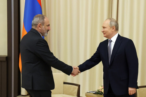 Премьер-министр Армении, Председатель Совета коллективной безопасности ОДКБ Никол Пашинян и Президент России Владимир Путин 19 апреля в провели переговоры в Ново-Огарево Премьер-министр Армении, Председатель Совета коллективной безопасности ОДКБ Никол Пашинян и Президент России Владимир Путин 19 апреля в провели переговоры в Ново-Огарево